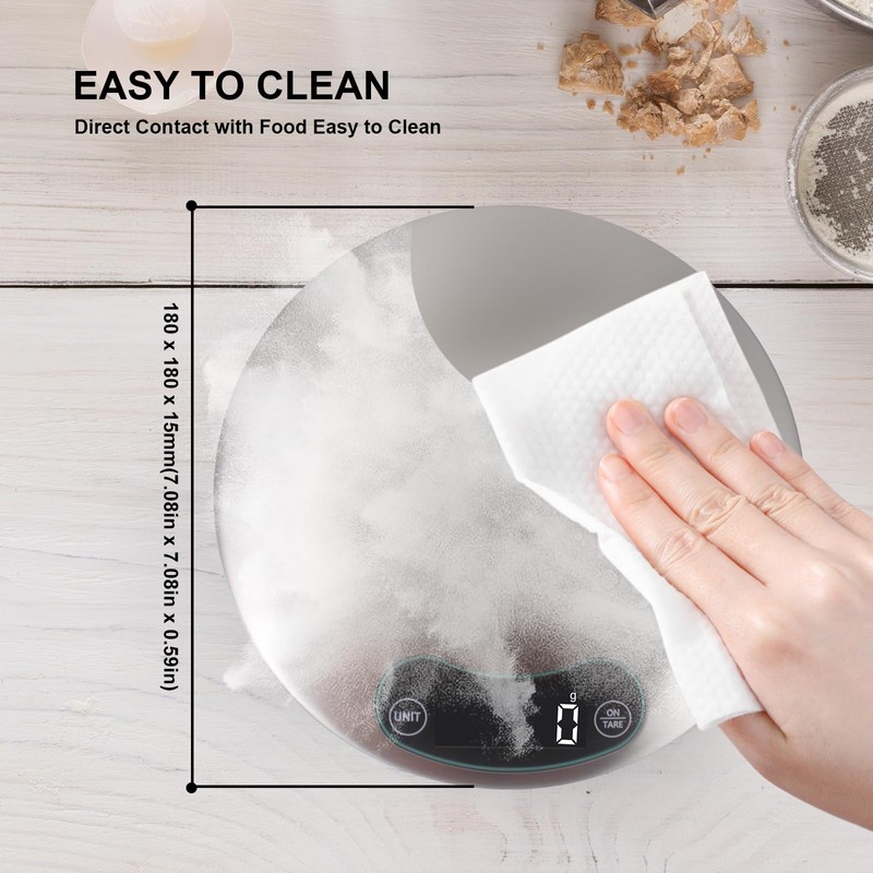 High Precision Food Cooking Scale Digital Kitchen Scale Touch Button