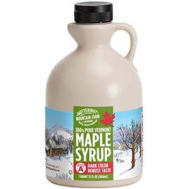 Butternut Mountain Farm Pure Vermont Maple Syrup, Grade A, Dark Color, Robust Taste, All Natural, Easy Pour, 32 Fl Oz, 1 Qt (Prev Grade B)