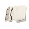 Curved Single‑Sided Hinge Stainless Steel Bathroom Hinge for Tempered 8‑12mm