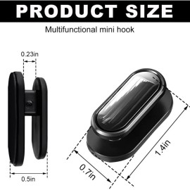 NoBrand 4 PCS Mini Hooks, Self-Adhesive Multifunctiona