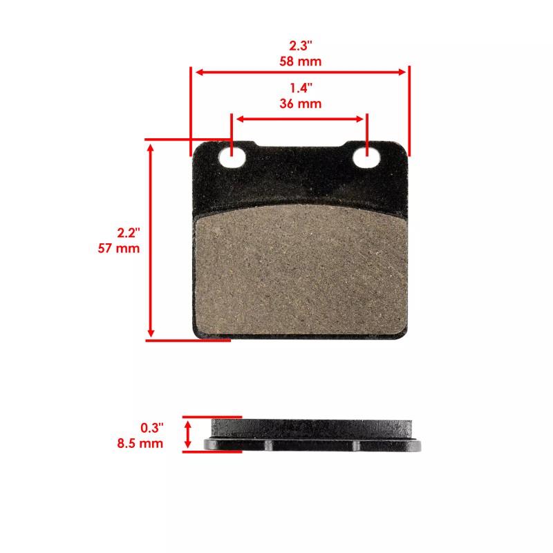 Caltric Brake Pads for Suzuki VS1400 VS1400GLP Intruder 1987-2004 Front