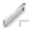 Amerdeco 10 Pack Brushed Satin Nickel Cabinet Pulls 5 Inch(128mm)