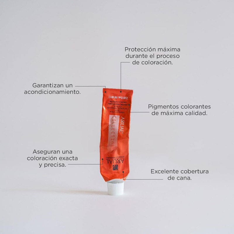 Arual Cosmética Profesional Tinte # 1 Negro