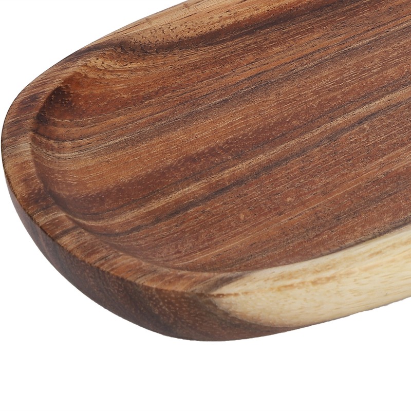 Irregular Wood Storage Tray Snack Fruit Organizer Table Accessories Fast