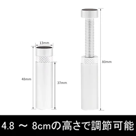 Small Lab: Graphic Board Stand, GPU Stand, Sag Prevention Bracket, Compatible with ATX/M-ATX/ITX Size PC Cases, 3 Sizes, Extendable, GPU Support (Silver, M Size 1.9 - 3.1 inches (4.8 - 8 cm)