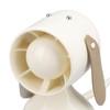 Handheld Fan Cute Cartoon Dog Shaped 3 Speeds Rechargeable Portable