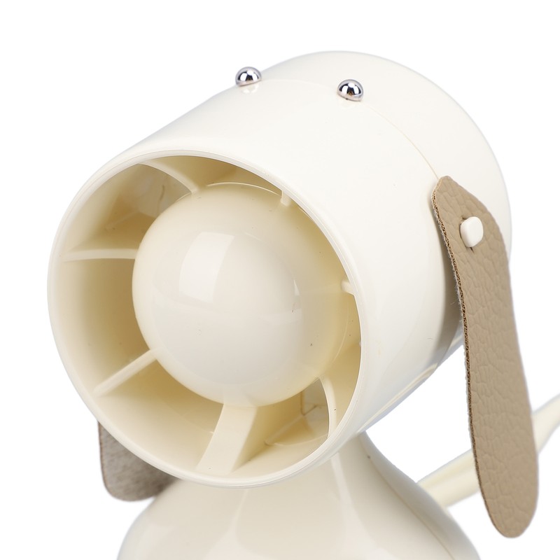 Handheld Fan Cute Cartoon Dog Shaped 3 Speeds Rechargeable Portable