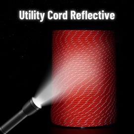 HERCULES Type III Paracord 550 Paracord Rope Parachute Cord, 250' Reflective for Survival Rope, Survival Cord