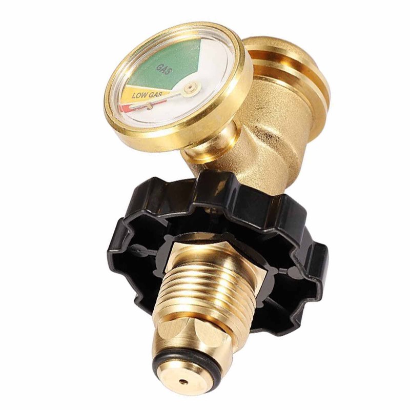 Propane Tank Gauge Adapter Level Indicator Universal Brass Fittings Convert