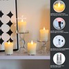 Lezonic Rechargeable Votive Flameless Battery Operated Candles with Remote Timer