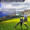 AiMeiteng 12 x 50 Monocular Telescope with Smartphone Holder, Tripod,