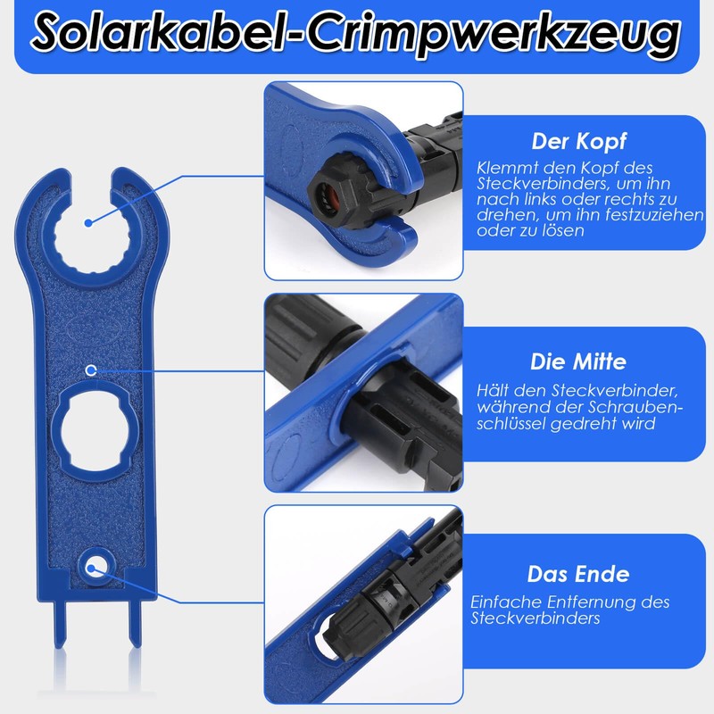 14 Pairs Solar Plugs, selizo IP67 Plug Solar Panel Plug