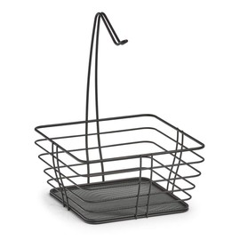 Zeller 27420 Fruit Basket, Metal, Black, Approx. 27 x 27 x 36 cm