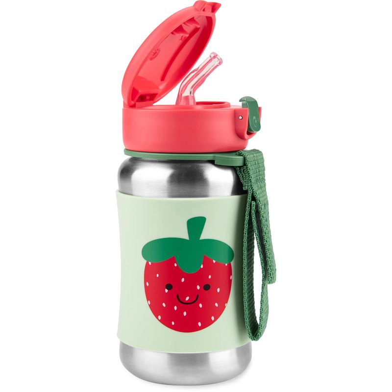 Skip Hop Toddler Sippy Cup with Straw, Sparks Stainless Steel