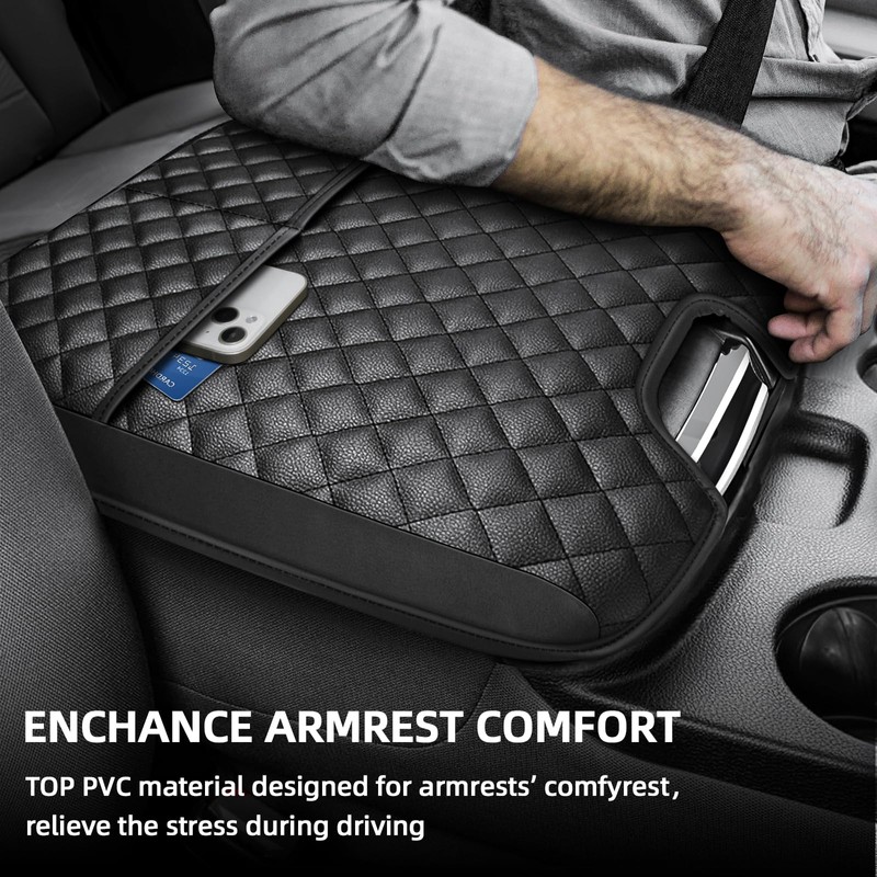 Center Console Cover Compatible with 2013-2018 Dodge Ram 1500 &