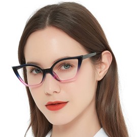 MARE AZZURO Cat Eye Reading Glasses Women Retro Cute Readers 1.0 1.25 1.5 1.75 2.0 2.25 2.5 2.75 3.0 3.5 4.0 5.0 6.0 (Purple, 1.75)