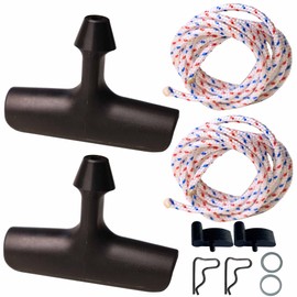 2 Pack 6.5FT High Strength Recoil Starter Handle Hand Grip Rope Spring Pawl Dog for Stihl MS170 MS180 MS181 MS210 MS211 MS230 MS250 017 018 021 023 025