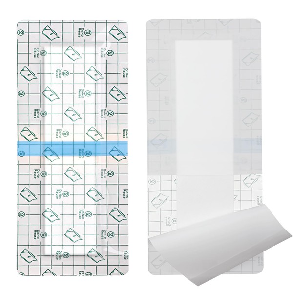 14 Pack 4"x12" Waterproof Adhesive Island Dressing for Knee Replacement