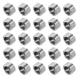 sourcing map 40pcs Wire Thread Inserts M4 x 0.7 1D(4mm) Metric 304 Stainless Steel Helical Type Coiled Thread Repair Kit Wire Screw Threaded Sleeve Sheath for Mechanical Equipment