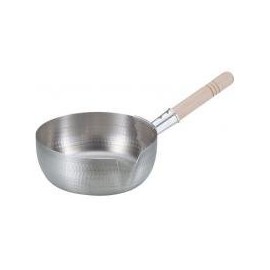 Akao Aluminum DON Raven Snow Flat Pan, 5.9 inches (15 cm), Aluminum Alloy, Handle (Natural Wood), Japan AYK06015