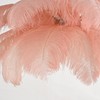 DHFHFMDCJDNN Modern Feather Chandelier for Bedroom, Pink Feather Ceiling Light