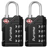 Puroma TSA Approved Travel Luggage Locks, 2 Pack Black 4