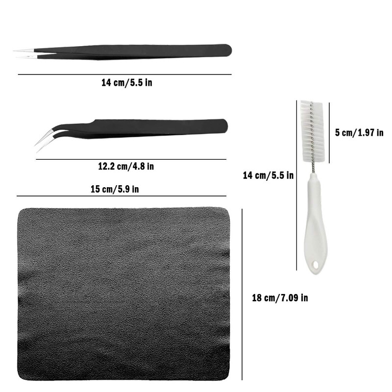 Kit de limpieza de computadora, 19 en 1 cepillos multiusos