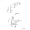 QCAA Cafe Door Gravity Pivot Hinge Set, Double Action, Brass