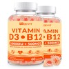 WEEVIT Vitamin D3 B12 Gummies, Vitamin D 10000IU & 500mcg