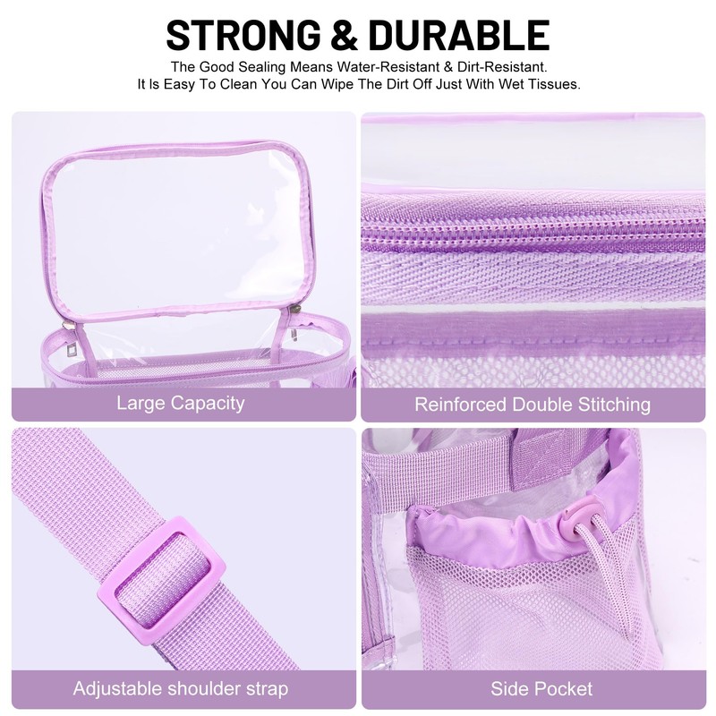 BORMELUN Clear lunch bags for work stadium correctional officer accessories