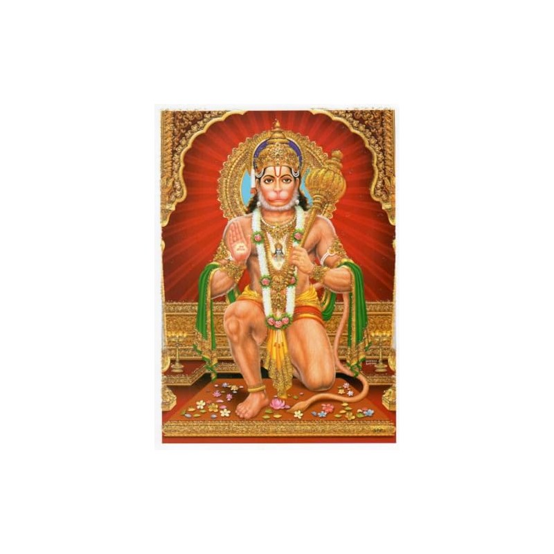 Lord Jai Hanuman Ashirwad Religious Poster (Lord Hanuman)
