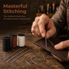 3 Pcs Heavy Duty Nylon Thread and Needle Kit, Strong