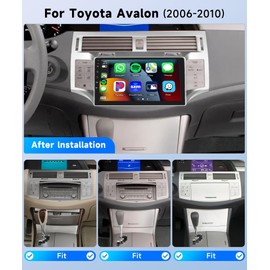 2+64G for Toyota Avalon 2005-2010 Android Car Radio Stereo, Wireless Carplay Android Auto 9 Inch Touch Screen Bluetooth 5.0 FM/RDS Car Audio Receiver 𝐇𝐢𝐅𝐢 GPS WiFi Backup Camera FM/RDS SWC
