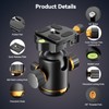 EMART 36mm Metal Tripod Ball Head, 360°Rotating Panoramic Heavy Duty