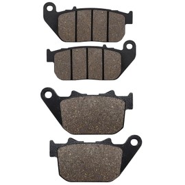 Cnornus Front and Rear Brake Pads for Harley Davidson XL 883C Sportster Custom 2004-2010 XL 883 Sportster STD 2004-2008 X L 1200 C Sportster 2004-2013