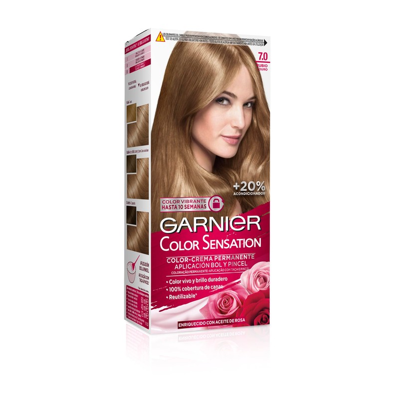 Garnier Color Sensation Coloration, 3er-Packung, lebendige und langanhaltende Farbe, vollständige