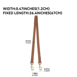 jiesinlov 26.4IN Microfiber Leather Purse Shoulder Straps Replacement for Handbag or Bucket Bag(67CM-LIGHT BROWN)
