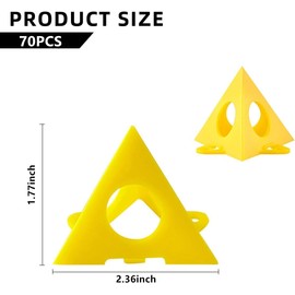 70 Pcs Pyramid Stands Painter's Painting Stands,Mini Cone Paint Stands for Canvas and Door Risers Support ，Great to Get Your Canvas or Cabinet Doors Elevated for A Clean Paint Job