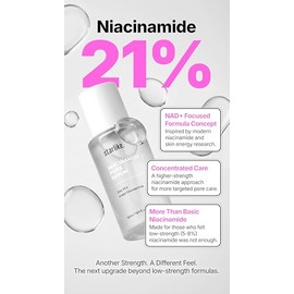 starlike Suero de poros al 21% de niacinamida I 1.69 fl oz (1.7 fl oz) I Suero facial hidratante y equilibrante de aceite I Suero facial calmante, lig