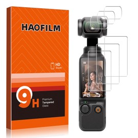 HAOFILM Screen Protector For DJI Osmo Pocket 3, 3 Lens Protector + 3 LCD Screen Protector,9H Hardness, Easy-Install, Bubble Free, Touch Sensitive
