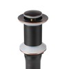 Oil Rubbed Bronze Pop Up Drain with Detachable Basket, Bathroom