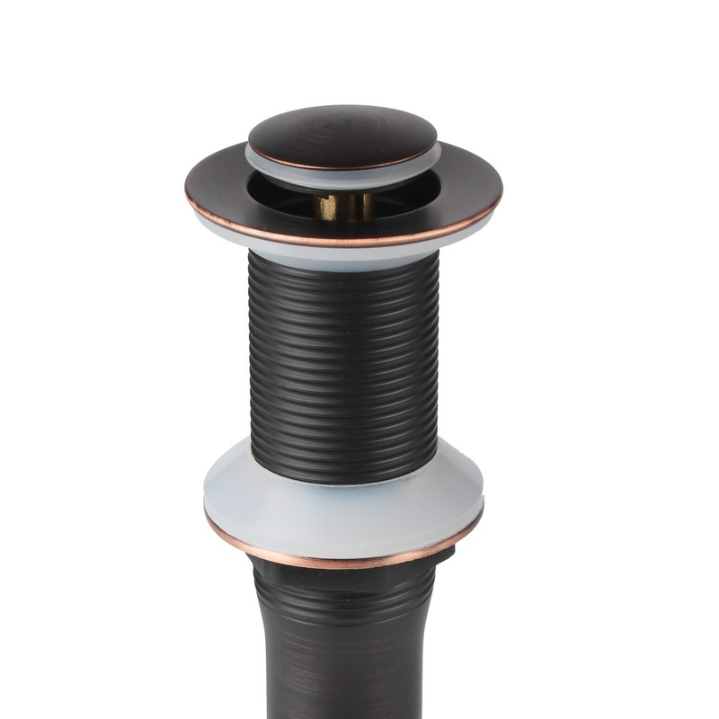 Oil Rubbed Bronze Pop Up Drain with Detachable Basket, Bathroom
