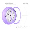 Topkey Silent Wall Clock Kitchen 9 Inch Retro Non-ticking Decorative