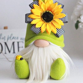 DYHG Sunflower Garden Gnome, Bumble Bee Gnomes Plush Decor,World Bee Day Fall Decor ,Fall Holiday Bee Decorations Ornaments for The Home