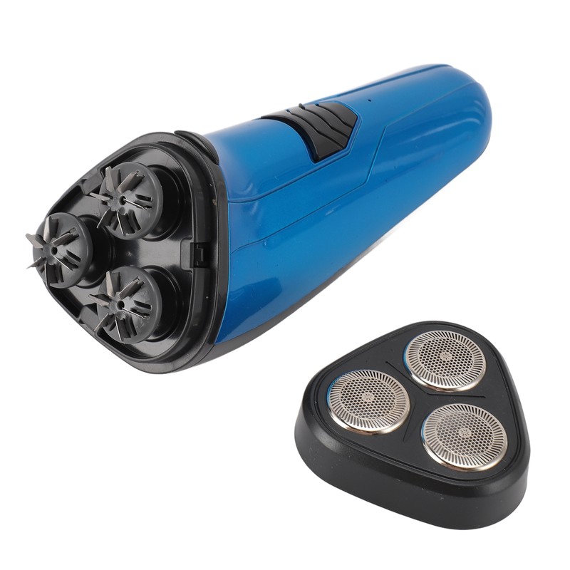 Electric Beard Trimmer 3 Floating Heads Rechargeable Precise Cutting Cordless