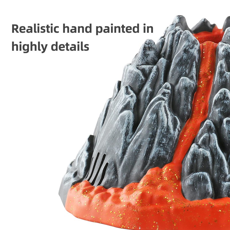 DINOBROS Volcano Toy for Kids 3-5, Mist-spouting Volcano Model with