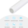 sourcing map PVC Rigid Tube Round Pipe Hardware Tubing 6mm(1/4")