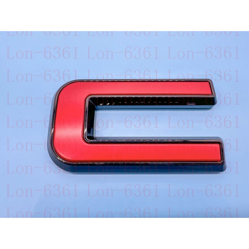 Auto Rear Tailgate GMC Red Black OVERLAY Emblem Badge Fit