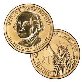 2007 George Washington Enhanced Reverse Proof Presidential Dollar coin