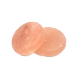 LHYILSWQ 2Pcs Large Himalayan Salt Hot Massage Stones Spa Massagers Rocks for Women&Men Pink 3.7IN